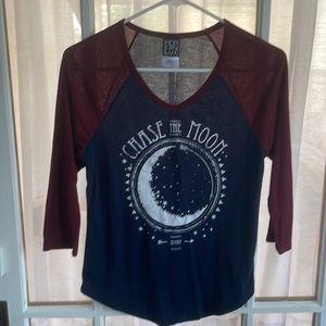 Blue & red top